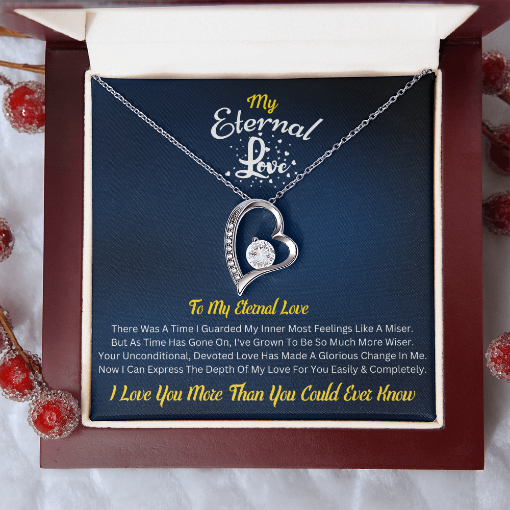 My Eternal Love – Forever Love Necklace with Romantic Message Card