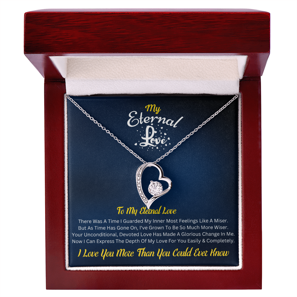 My Eternal Love – Forever Love Necklace with Romantic Message Card