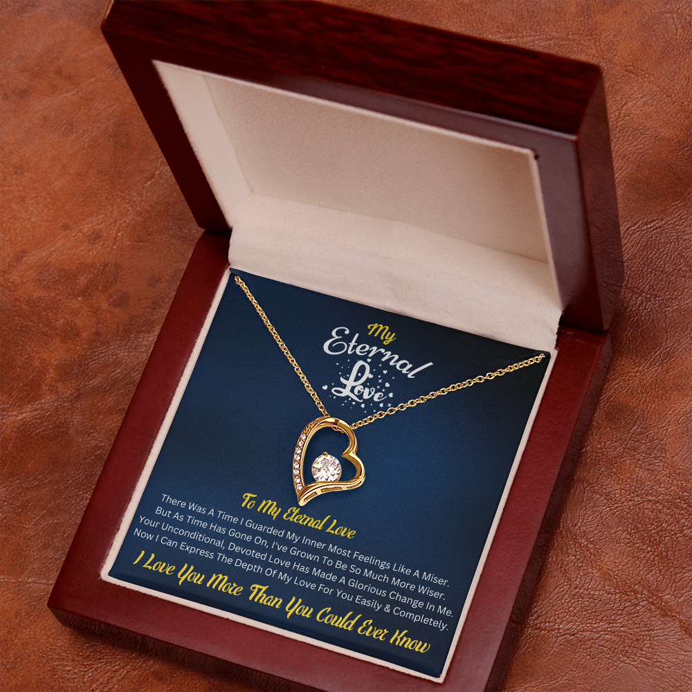 My Eternal Love – Forever Love Necklace with Romantic Message Card
