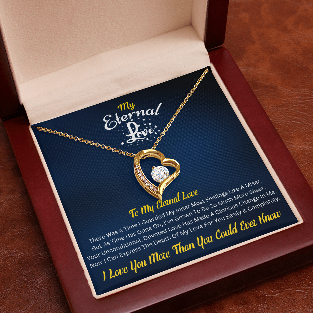 My Eternal Love – Forever Love Necklace with Romantic Message Card