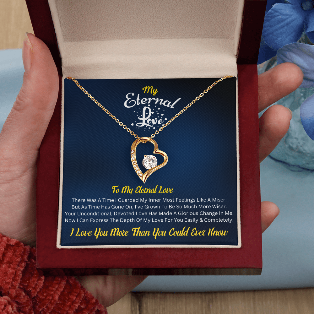 My Eternal Love – Forever Love Necklace with Romantic Message Card