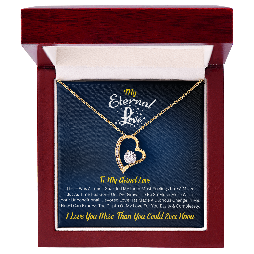 My Eternal Love – Forever Love Necklace with Romantic Message Card