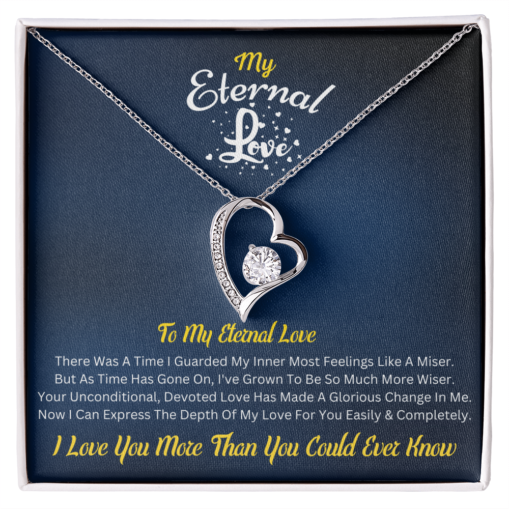 My Eternal Love – Forever Love Necklace with Romantic Message Card