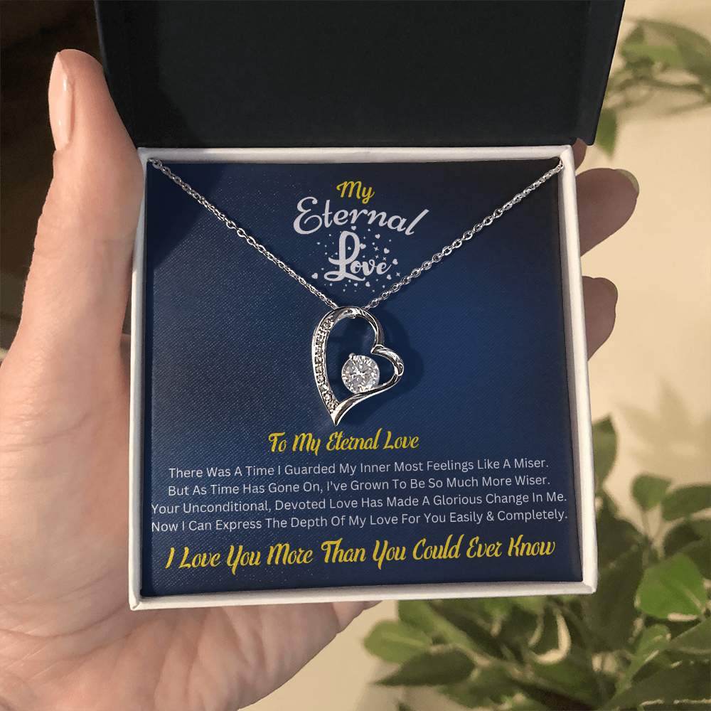 My Eternal Love – Forever Love Necklace with Romantic Message Card