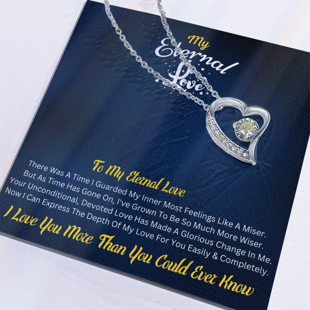 My Eternal Love – Forever Love Necklace with Romantic Message Card