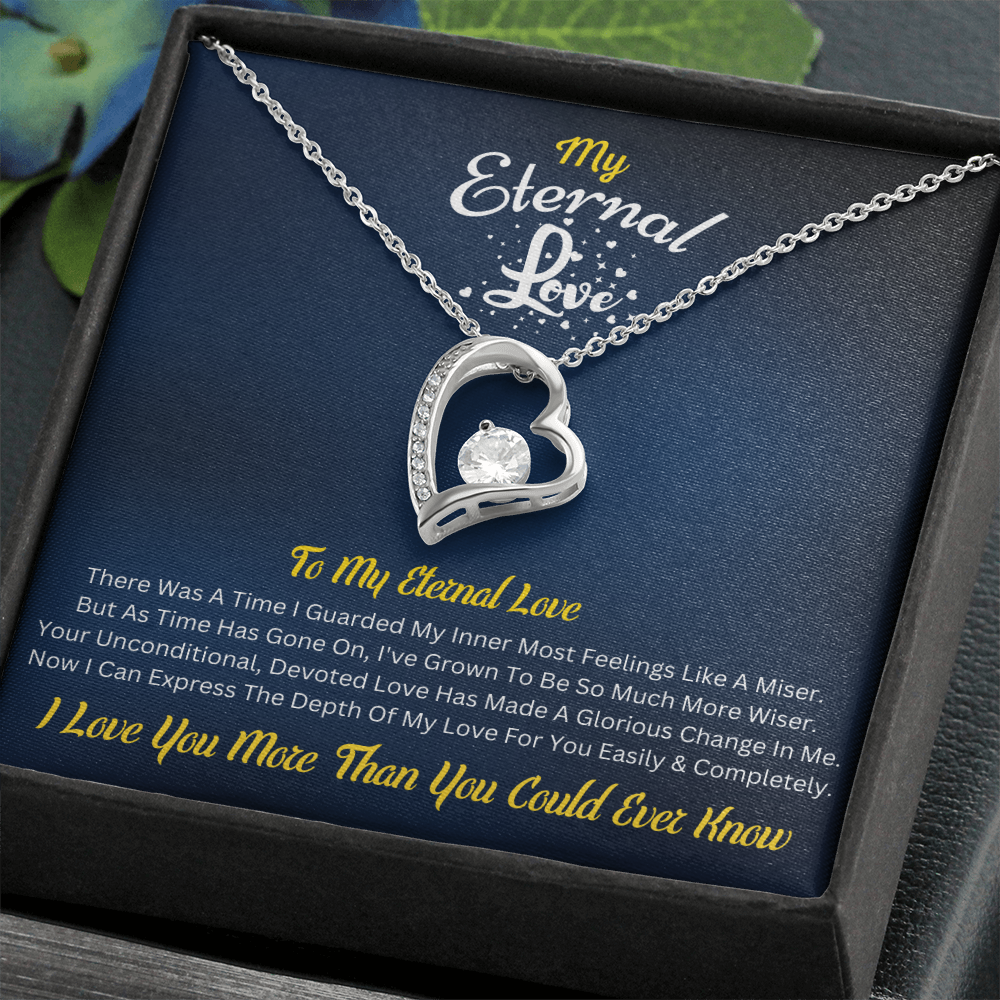 My Eternal Love – Forever Love Necklace with Romantic Message Card
