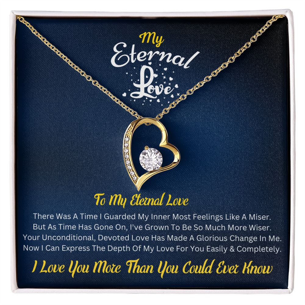 My Eternal Love – Forever Love Necklace with Romantic Message Card