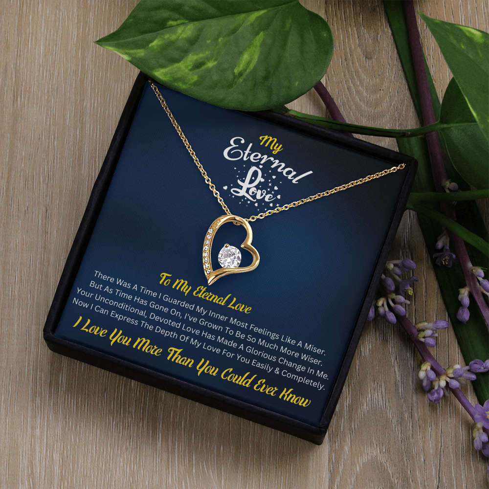 My Eternal Love – Forever Love Necklace with Romantic Message Card