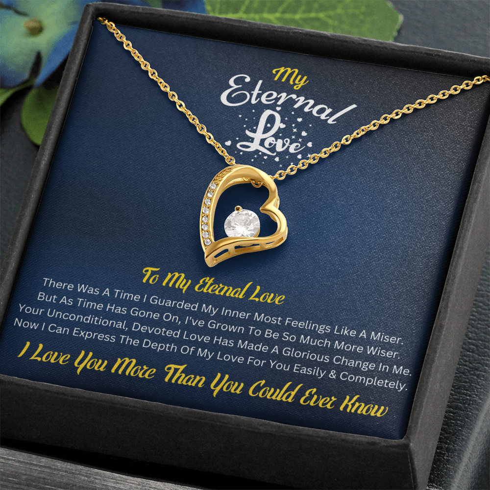 My Eternal Love – Forever Love Necklace with Romantic Message Card